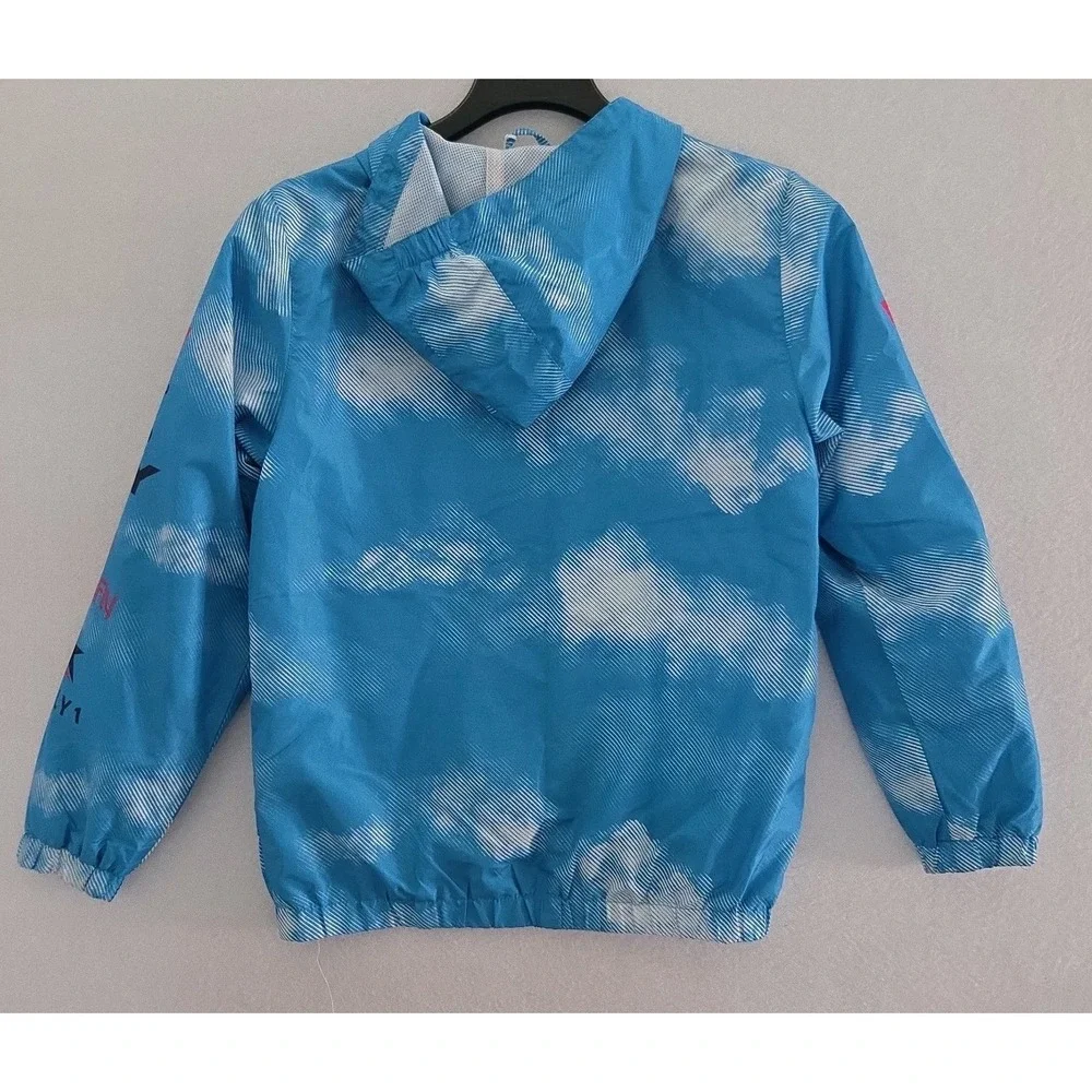 Born Fly Windbreaker Jacket Youth L 14/16 Multicolor Graphic Streetwear Y2K